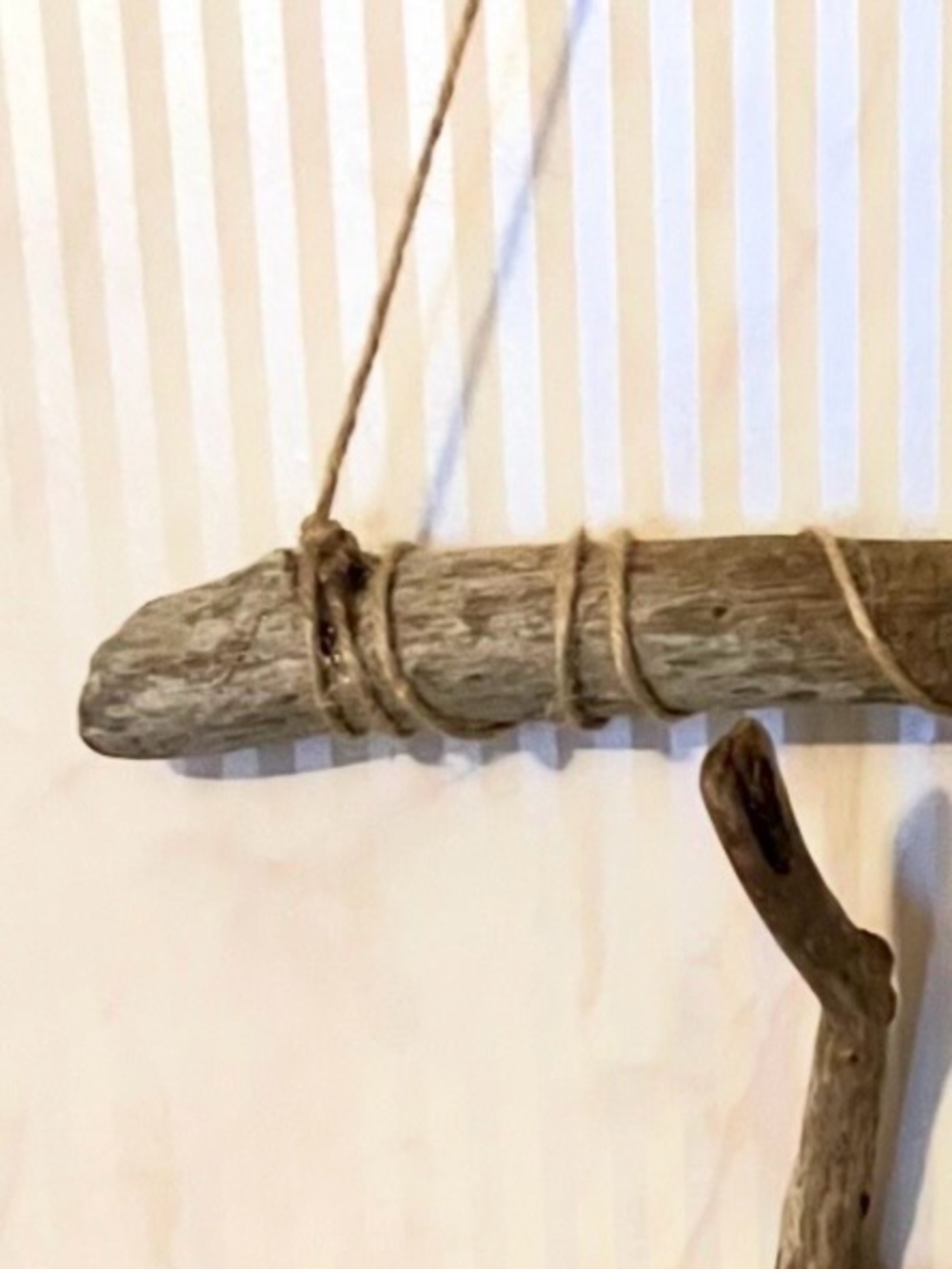 Coastal Handmade Bohemian Driftwood Sea Glass Suncatcher - Picture 5 of 5
